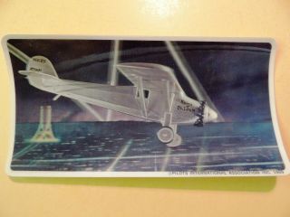 Spirit Of St.  Louis Ryan Nyp Airplane Vintage 3 - D Postcard 1927 Lindbergh