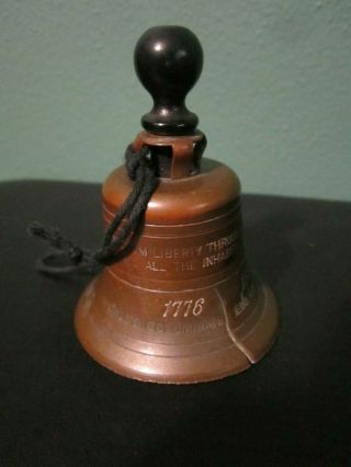 1776 - 1893 World ' s Columbian Exposition Chicago Bronze Liberty Bell 3