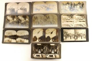 10 Antique Vintage Stereoview Cards Stereo View Niagra Falls