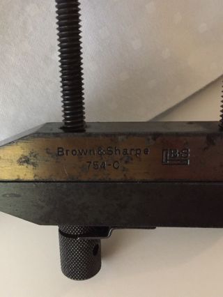 VINTAGE BROWN & SHARPE MFG.  NO.  754 - C - 1 MACHINIST CLAMP 4