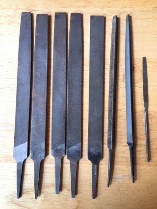 Old Vintage Tools Metal Files Blacksmith Mechanic Toolmaker Milling Rifler