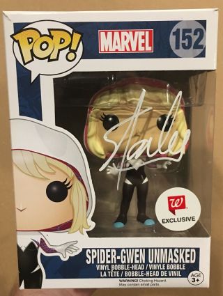 Stan Lee Signed/autographed Funko Pop Marvel Spider - Gwen