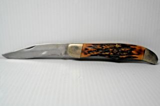 Vintage Camillus Usa 6 Stag Horn Knife