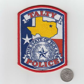 Obsolete Texas Talty Police Patch Kaufman County Tx