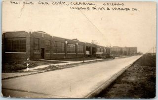 Chicago,  Illinois Rppc Photo Postcard " Pac - Age Kar Corps " 1935 Cancel Creases