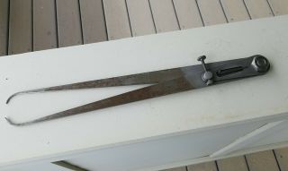 Large Vintage Brown & Sharpe No 832 Outside Calipers 16.  5 " Long Machinist Tool