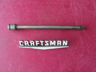 Vintage Craftsman Usa " Be " Series 1/4 " Drive Socket Extension Bar - 6 " Long Usa