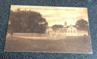 Early Artvue Postcard - Brunswick School For Boys,  Greenwich,  Ct - Lower School