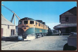 3332 - Whitehorse Yukon 1960s Train Station.  Thunder Bird Diesel Engine
