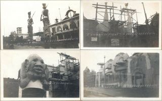 1915 San Francisco California Panama Pacific Expo Fun Zone Construction Photos
