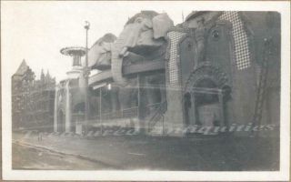 1915 San Francisco California Panama Pacific Expo Fun Zone Construction Photos 5
