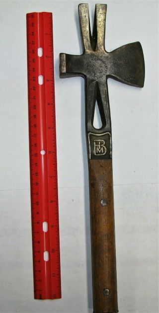 Vintage Bridgeport No 99 12 1/2” Tomahawk Multi - Tool Axe