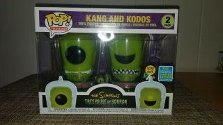 Funko Pop 2019 Sdcc Limited Edition Exclusive Kang And Kodos (simpsons) In Hand