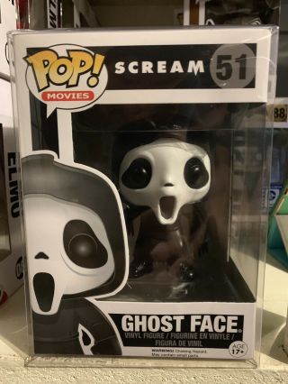 Funko Pop Ghost Face Scream 51 Horror Protector Rare Vaulted