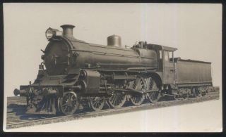Postcard Size Real Photo Victoria Australia Railroad Locomotive 956