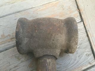 Vintage Sledge Hammer Head 13 Pounds Barrel Shaped
