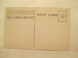 John Morrell Meat Packers Sioux Falls South Dakota SD Postcard 2