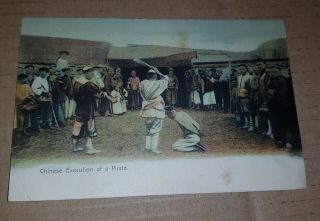 Vintage Chinese Execution Of Pirate Postcard