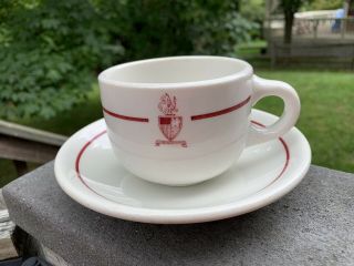 Vintage York Military Academy Crest Shenango China Cup & Saucer