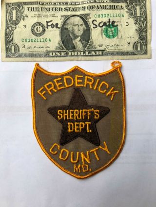 Old Fredrick County Maryland Police Patch (sheriff 