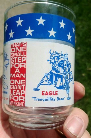Vtg APOLLO 11 NEIL ARMSTRONG Museum Grand Opening 1972 Drinking Glass HTF 3