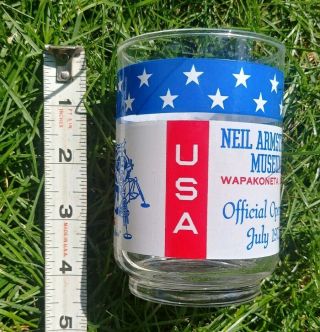 Vtg APOLLO 11 NEIL ARMSTRONG Museum Grand Opening 1972 Drinking Glass HTF 6