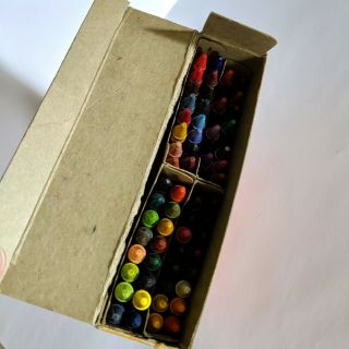 Vintage Box of 64 Crayola Crayons With Built in Sharpener (Binney and Smith) 3
