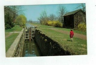 Pa Uhlerstown Pennsylvania Vintage Post Card Canal Lock Delaware Canal