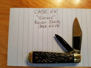 Vintage Case Xx Pocket Knife,  Rough Black Jack Knife
