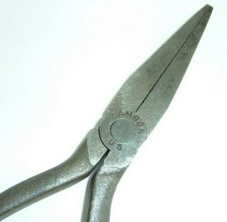 Vintage Camron Duckbill Pliers Us Military Issue 6 1/4 " Long