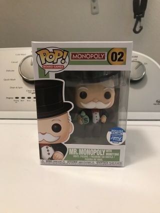 Funko Pop Mr.  Monopoly With Money Bags 02 Board Games Shop Exclusive