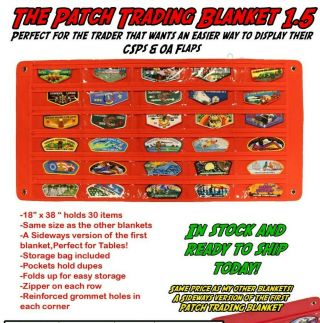 The Patch Trading Blanket 1.  5 Fits 30 Csps/jsps/oa Flaps For 2019 World Jamboree