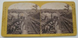 Stereoview Panther Creek Plane Lehigh Valley Railroad Pa Switchback Railroad