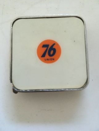 Vintage Union 76 Advertising Pocket Tape Measure 6 " Barlow Tape Usa