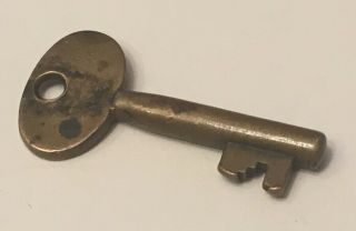 Vintage Skeleton Key – Solid Brass Barrel 2 Inches