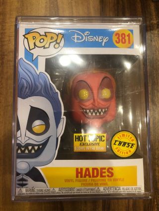 Funko Pop Disney Hades Glow In The Dark Hot Topic Limited Chase Exclusive 381