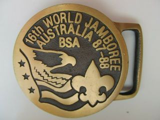 Boy Scout 16th World Jamboree Australia 87 - 88 Silber Buckle