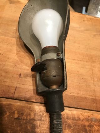 Vintage Woodward Industrial Machinist Bench Lamp Light Bendable Gooseneck Style 6