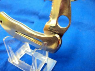 Vintage Spyderco GIN - 1 Stainless Folding Lock Blade Knife SEKI - CITY Japan LOOK 2