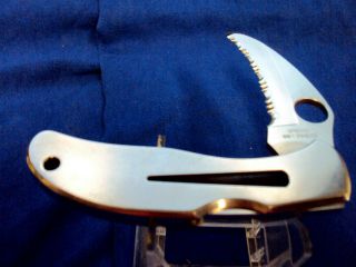 Vintage Spyderco GIN - 1 Stainless Folding Lock Blade Knife SEKI - CITY Japan LOOK 4