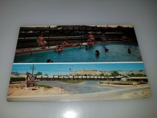Vintage Route 66 Postcard Hill Top Motel In Kingman Arizona Hwy 66