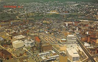 Paterson,  Jersey Aerial View Of Downtown Baseball Stadium,  Courthouse