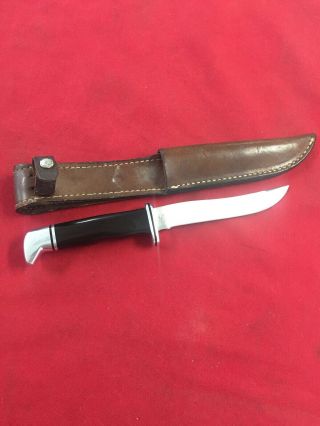 Buck Usa 105 Fixed Blade Knife 5 " Blade 9 " Oal W/ Sheath