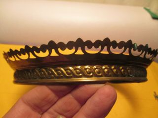 Brass Hanging Oil Lamp Shade Decorator Ring