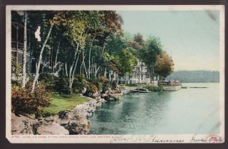 Antique Postcard - Pine Gove Springs Hotel,  Lake Spofford,  Hampshire -