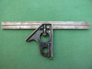 Stanley Tools - No 122 Combination Square - Made In Usa - Vintage