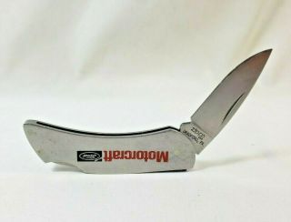 Zippo Advertising Pocket Knife Ford Motorcraft - Stainless Steel Made In Usa 5 "