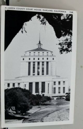 California Ca Alameda Court House Oakland Postcard Old Vintage Card View Post Pc