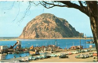 Morro Bay California " Morro Rock - Gibralter Of The Pacific " Postcard 1972 Cancel
