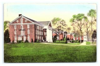 Vintage Postcard Hand Colored Albertype College Quad Mt.  Berry Schools Ga M1
